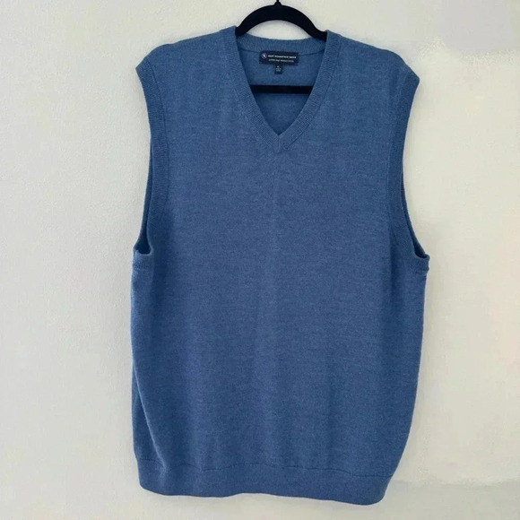 Hart Schaffner Marx Sweater Vest V Neck Extra Fine Merino Wool XL - Picture 1 of 6